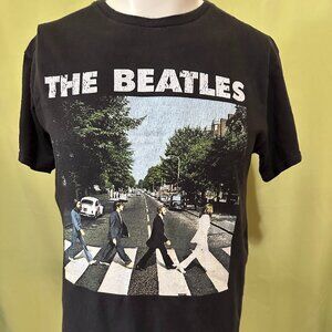 The Beatles Abbey Road 2020 Men's Black T Shirt Size Medium